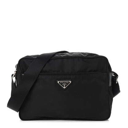 Prada Nylon Tessuto Messenger Bag Black 1 of 9