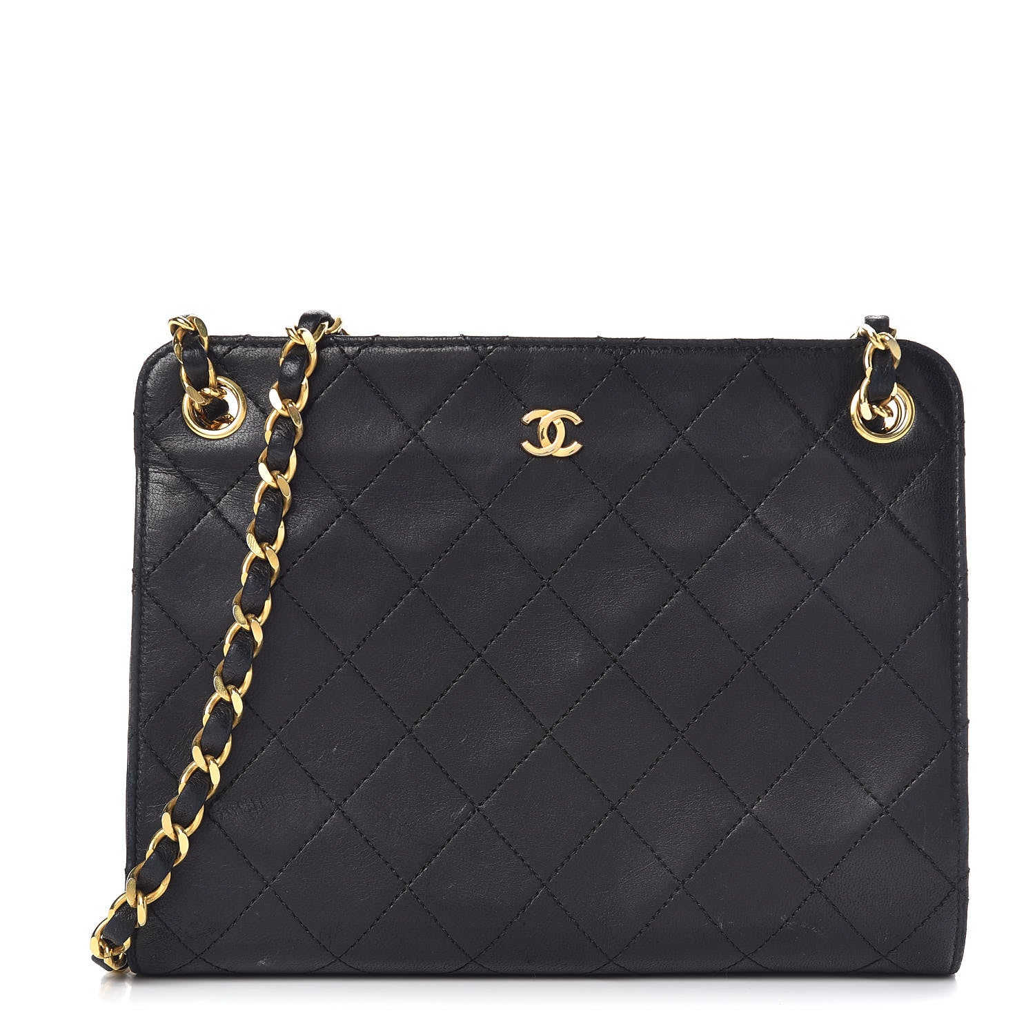 Chanel Lambskin Quilted Shoulder Bag Black 1 of 10