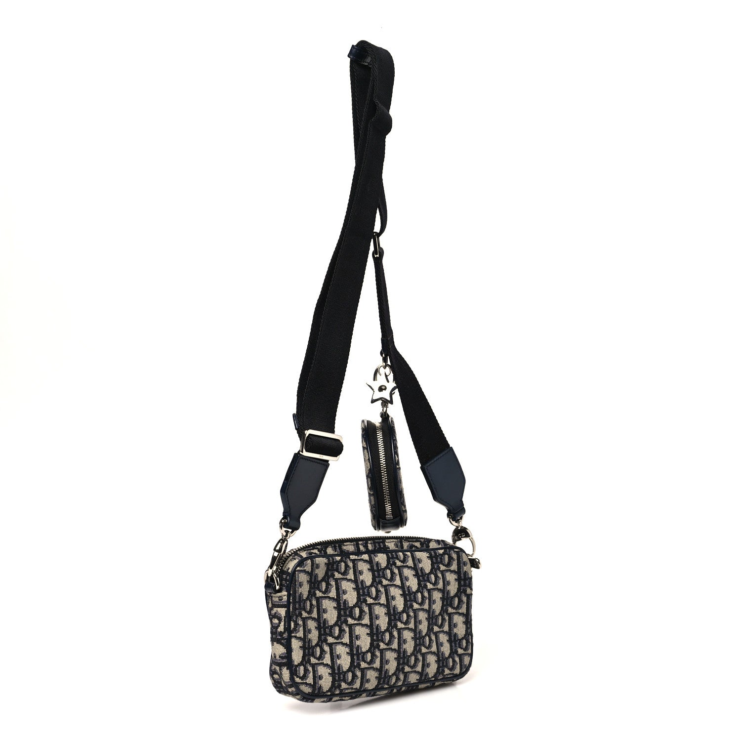 Christian Dior Oblique Calfskin Small Kids' Multifunctional Bag Beige Black 3 of 10