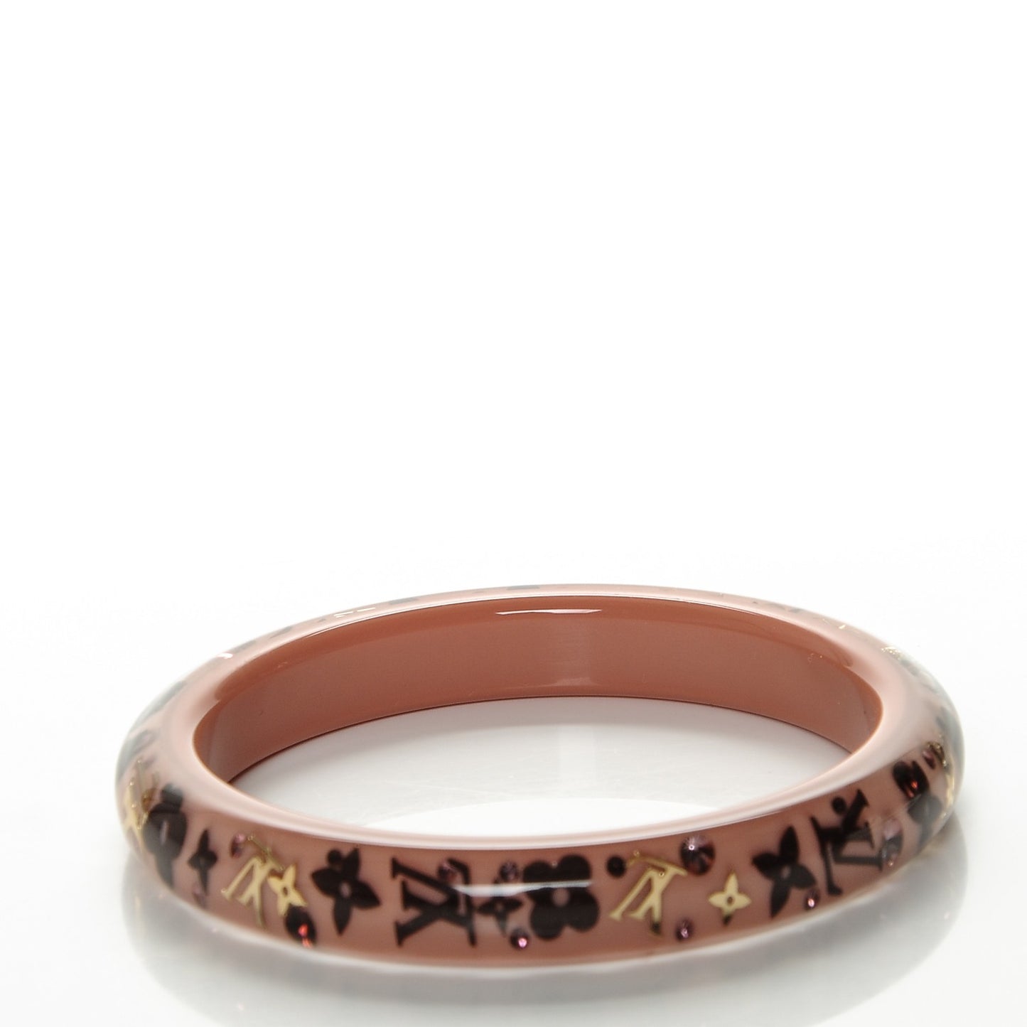 Resin Swarovski Medium Inclusion Bracelet PM Rose Poudre