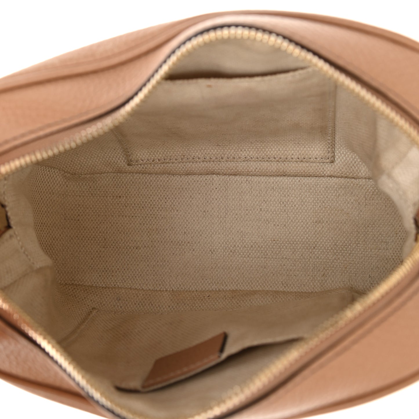 Pebbled Calfskin Small Soho Disco Bag Camelia