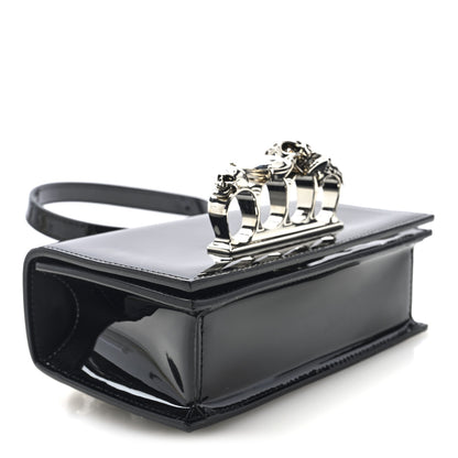 Alexander McQueen Patent Jeweled Satchel Black 4 of 10