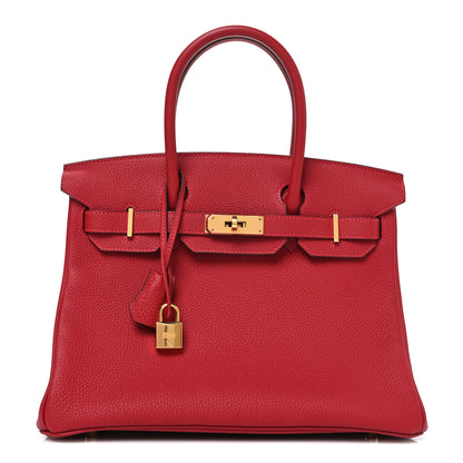 Hermes Togo Birkin 30 Rouge Vif 1 of 10