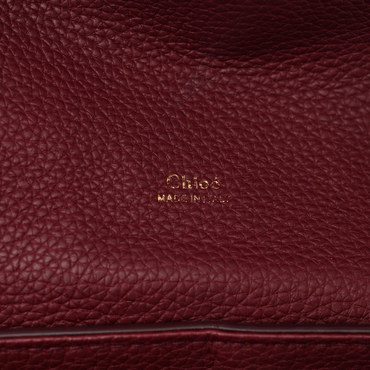 Grained Calfskin Medium Aby Day Shoulder Bag Red