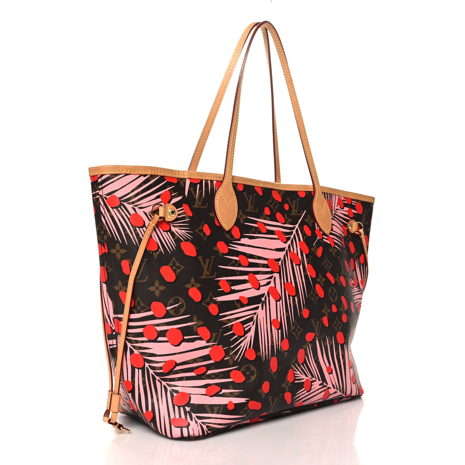 Louis Vuitton Monogram Jungle Dots Neo Neverfull MM Sugar Pink Poppy 4 of 12