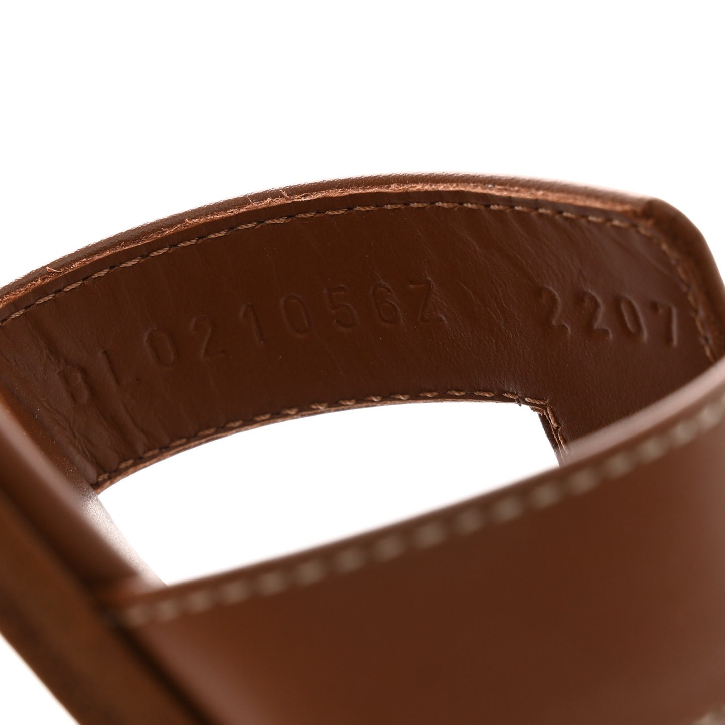 Box Calfskin Oran Sandals 36.5 Gold