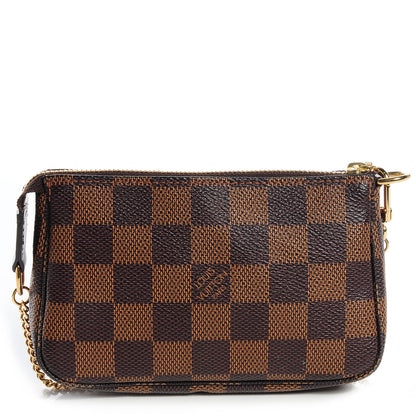 Louis Vuitton Damier Ebene Mini Pochette Accessories 1 of 8