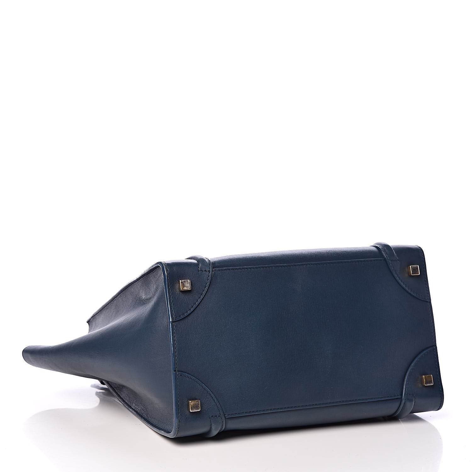 Celine Smooth Calfskin Mini Luggage Deepsea 4 of 14