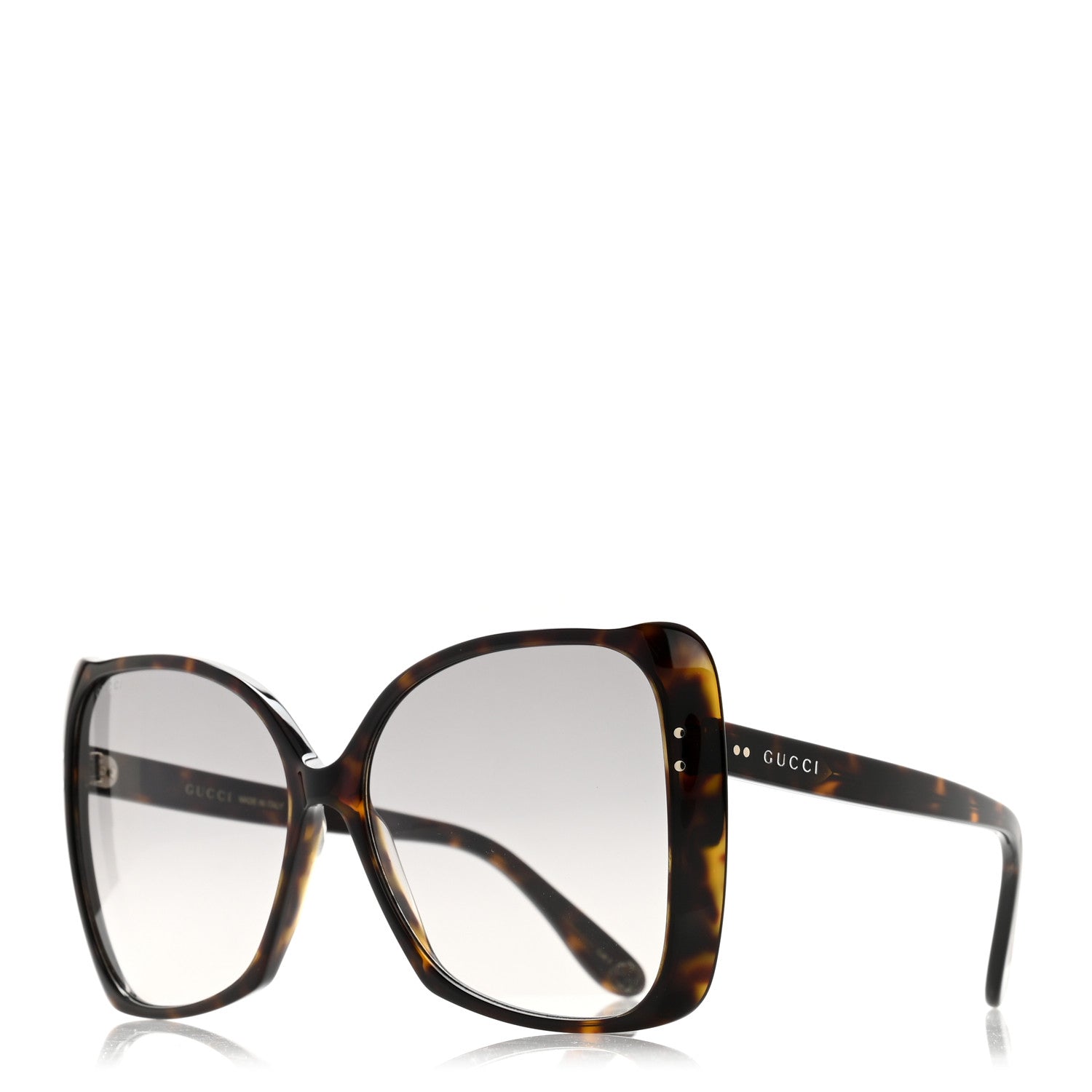 Gucci Acetate Oversize Square Frame GG0471S Sunglasses Tortoise 1 of 9
