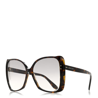 Gucci Acetate Oversize Square Frame GG0471S Sunglasses Tortoise 1 of 9