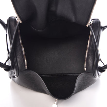 Hermes Taurillon Clemence Lindy 30 Black 5 of 12