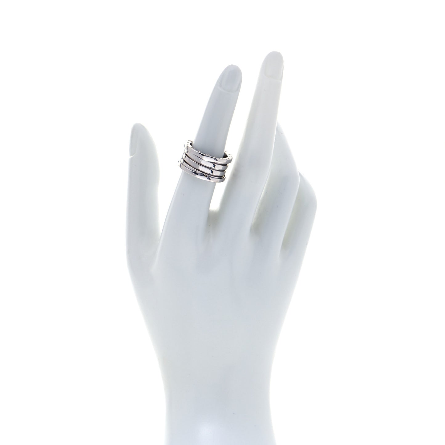 18K White Gold B.Zero1 Four-Band Ring 54 7