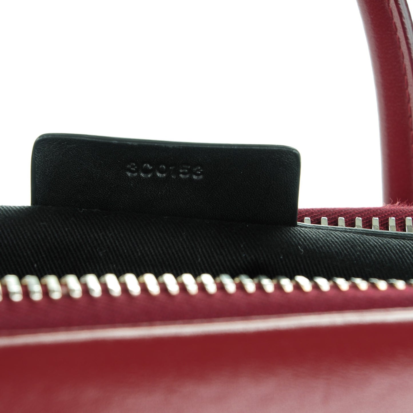 Shiny Lord Calfskin Medium Antigona Burgundy