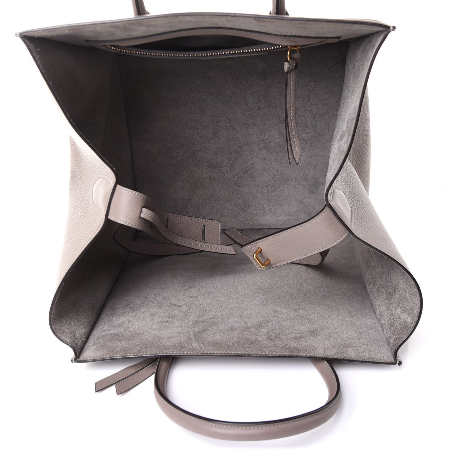 Supple Calfskin Medium Phantom Luggage Grey
