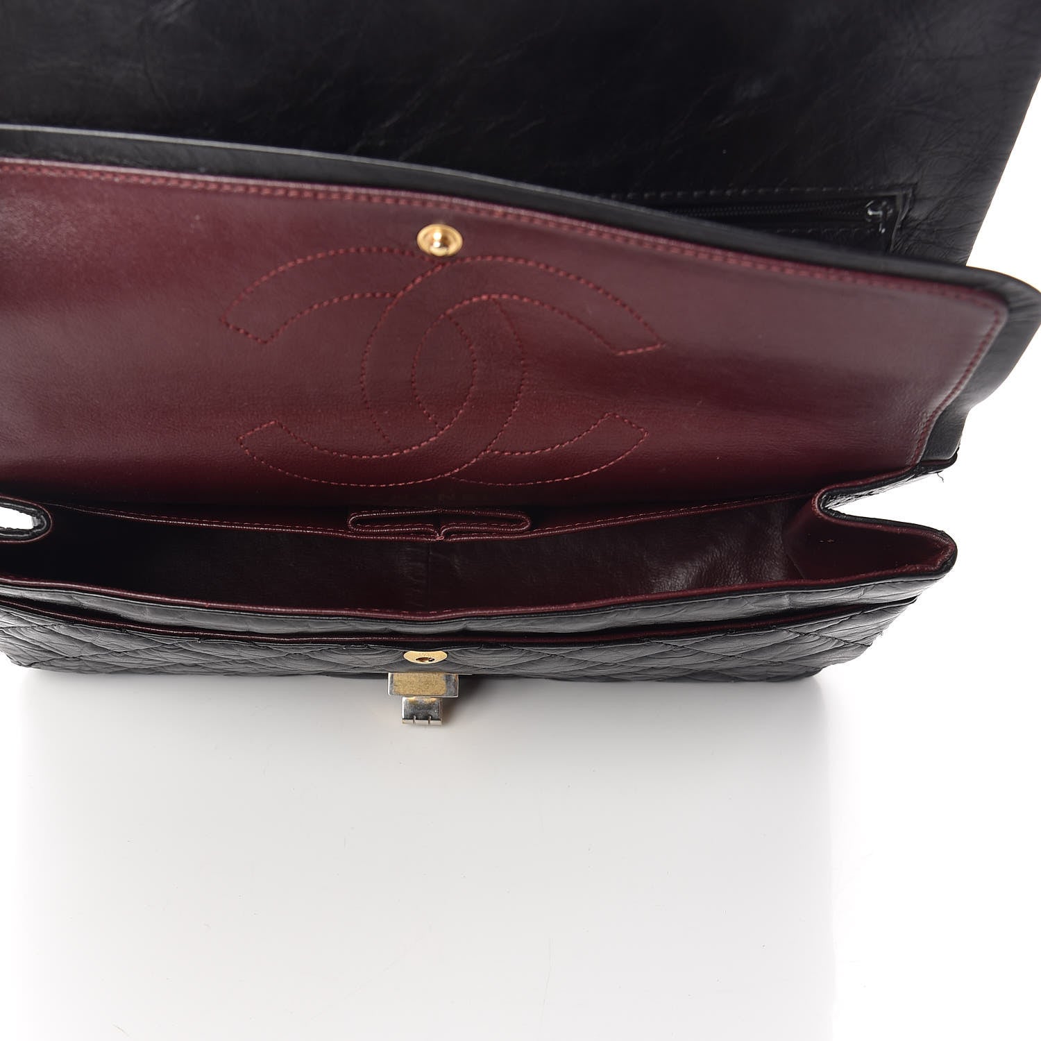 Chanel Aged Calfskin Quilted 2.55 Reissue 226 Flap Black 7 of 10