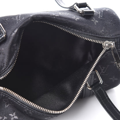 Louis Vuitton Satin Monogram Mini Papillon Black 5 of 10
