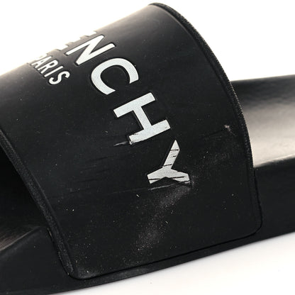 Givenchy Rubber Logo Mens Pool Slide Sandals 44 Black 8 of 9
