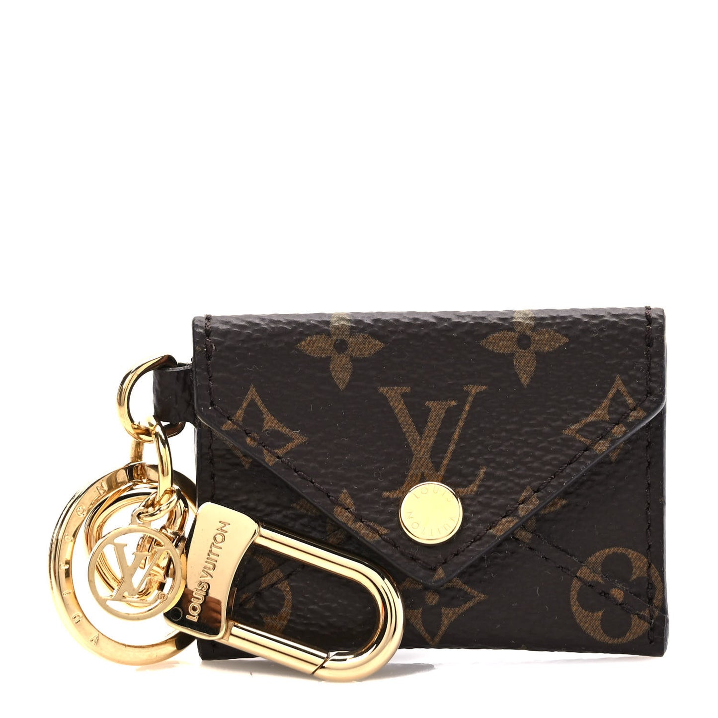 Monogram Kirigami Pouch Bag Charm Key Holder