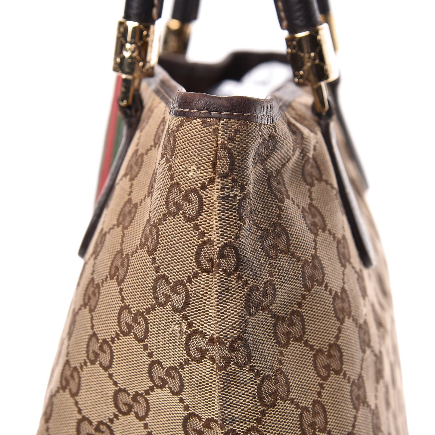 Monogram Web Tote Brown