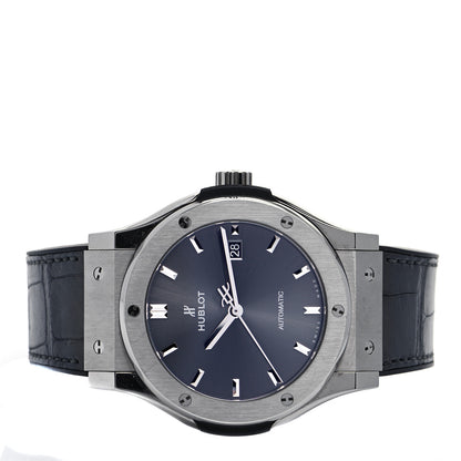 Hublot Titanium Alligator 42mm Classic Fusion Automatic Watch Grey 542.NX.7071.LR 2 of 5