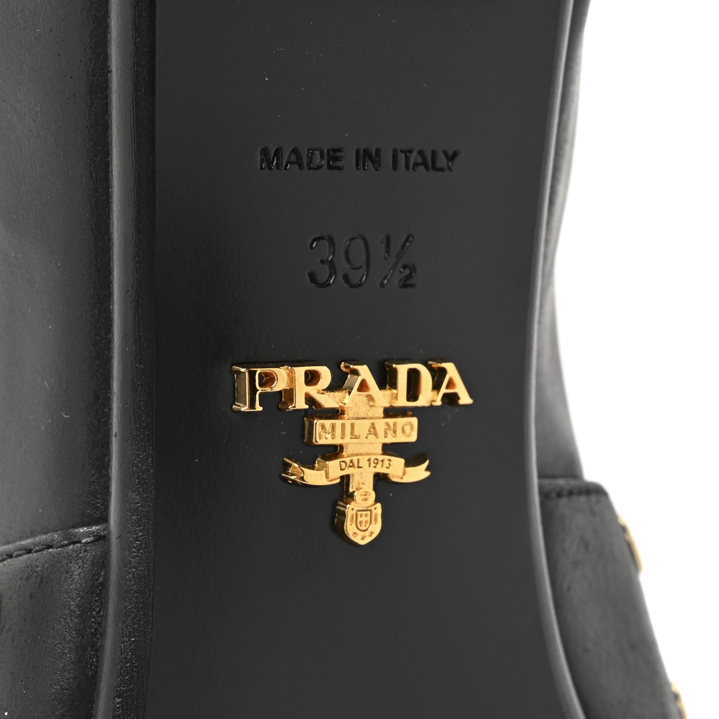 Calfskin Modellerie Stud Loafers 39.5 Black