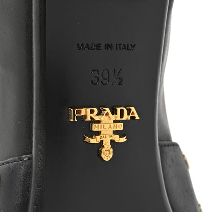 Prada Calfskin Modellerie Stud Loafers 39.5 Black 7 of 11