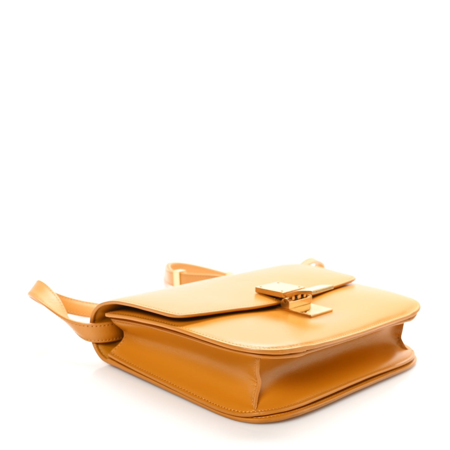Smooth Calfskin Medium Classic Box Flap Bag  Daffodil