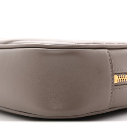 Saint Laurent Calfskin Matelasse Monogram Mini Lou Camera Bag Taupe 9 of 11