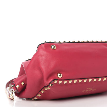 Valentino Garavani Vitello Small Rockstud Tote Fuchsia 8 of 14