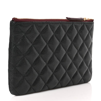 Chanel Caviar Quilted Cosmetic Case Black 3 of 7