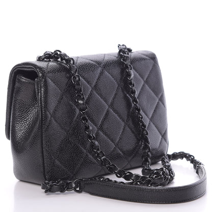 Chanel Caviar Quilted Incognito Mini Square Flap Black 3 of 11