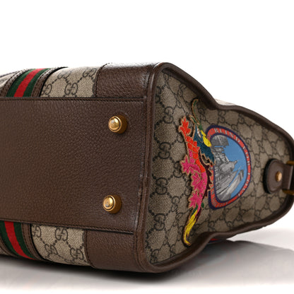 Gucci Soft GG Supreme Monogram Courrier Medium Duffle Bag Beige New Acero Multicolor 8 of 8