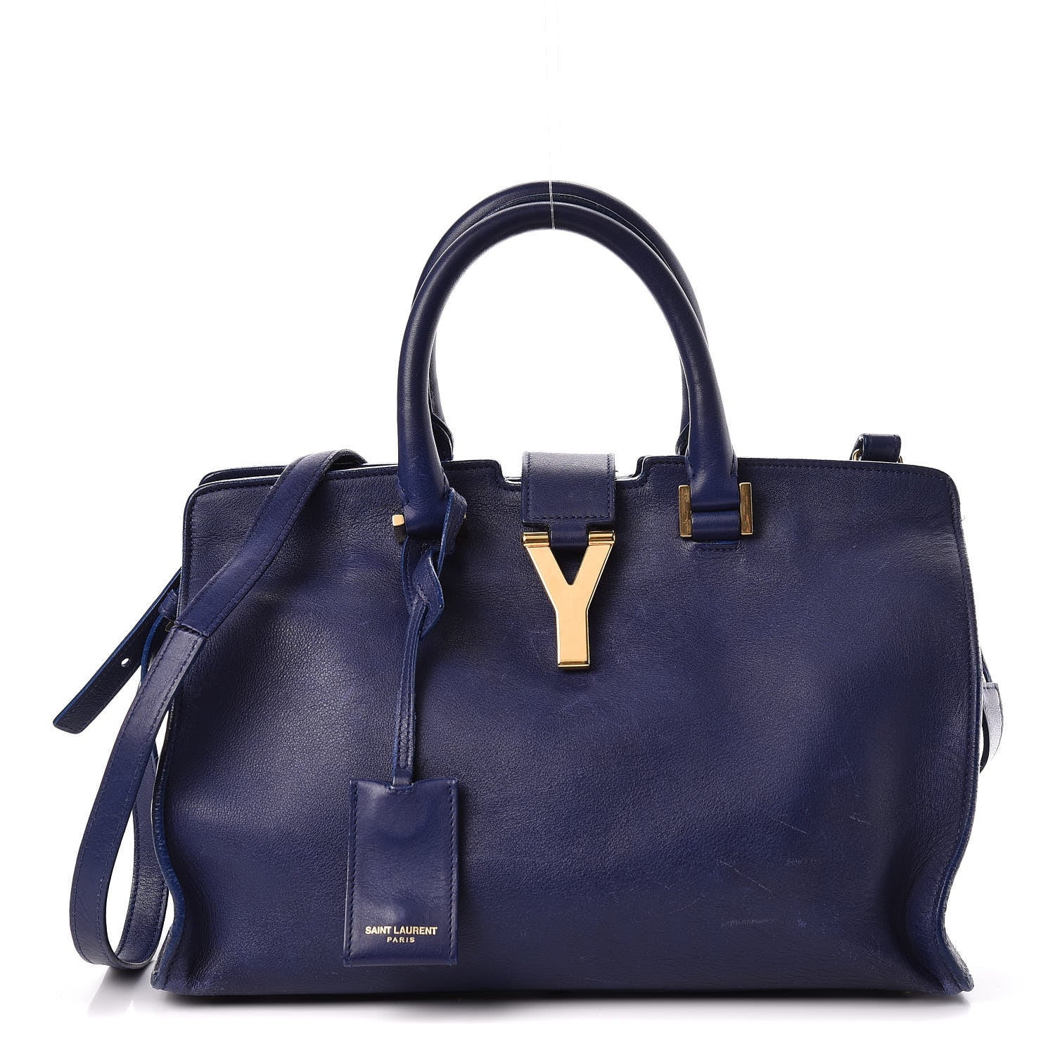 Saint Laurent Calfskin Small Classic Y Cabas Royal Blue 1 of 31