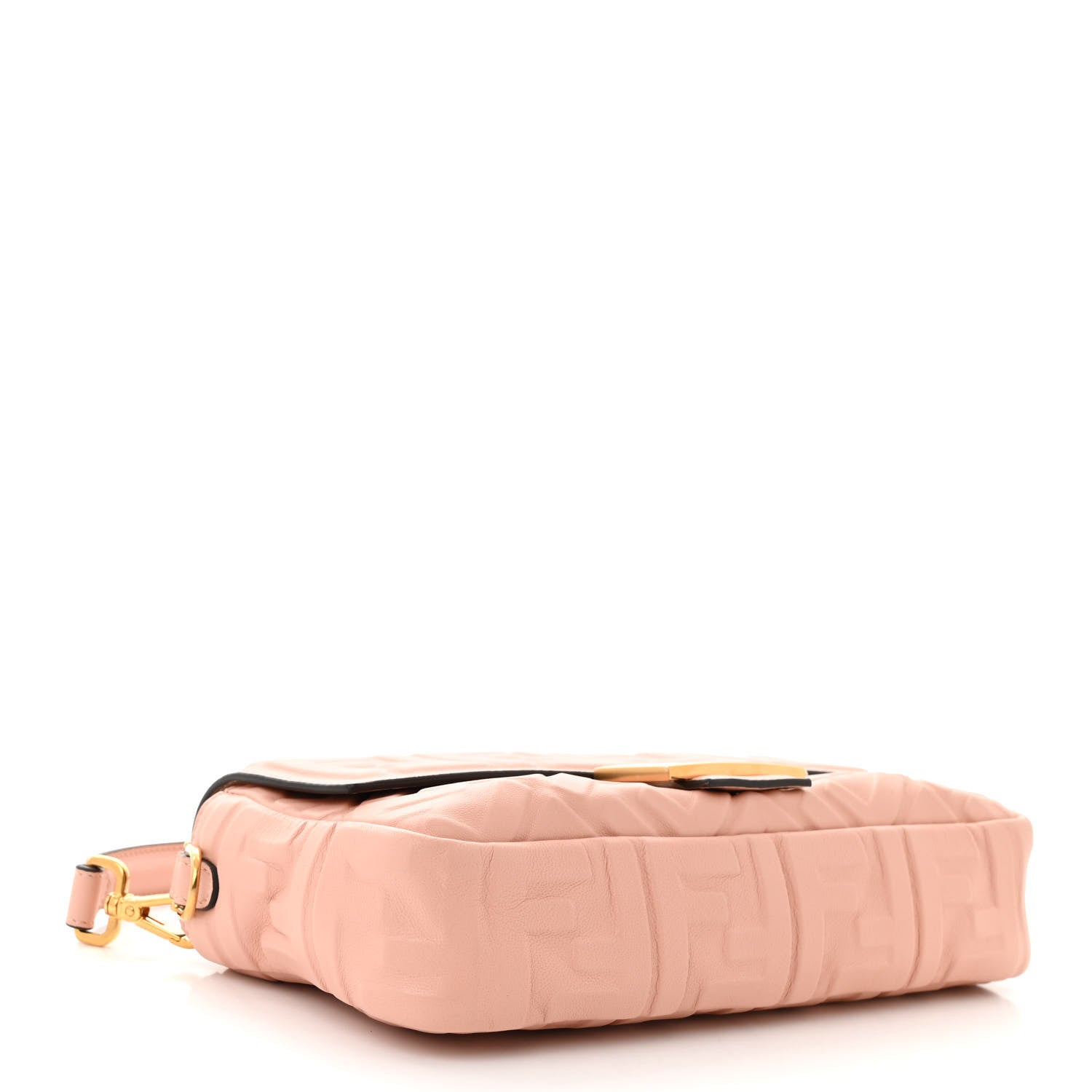 Fendi Nappa FF 1974 Embossed Baguette Baby Pink 4 of 10