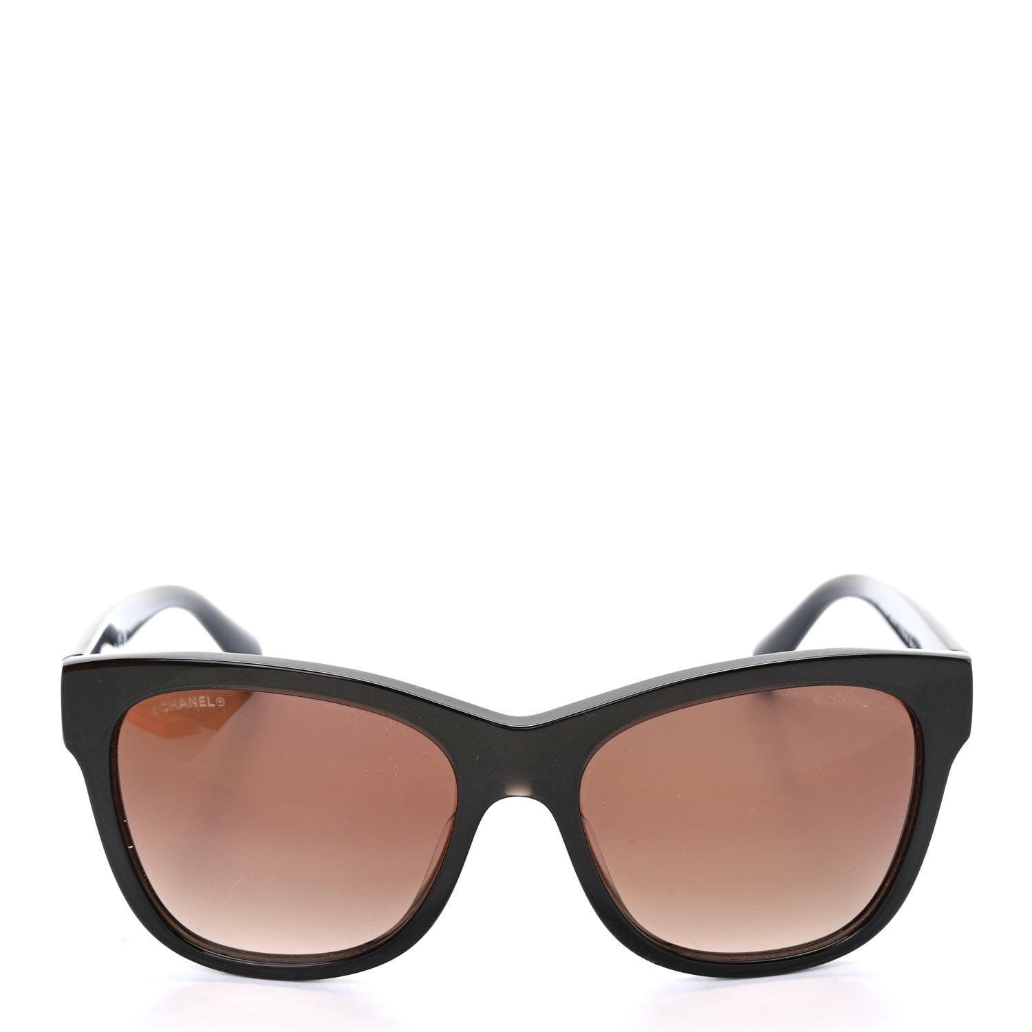 Chanel Acetate Mirrored Runway Square Sunglasses 5380-A Black Gold 2 of 8