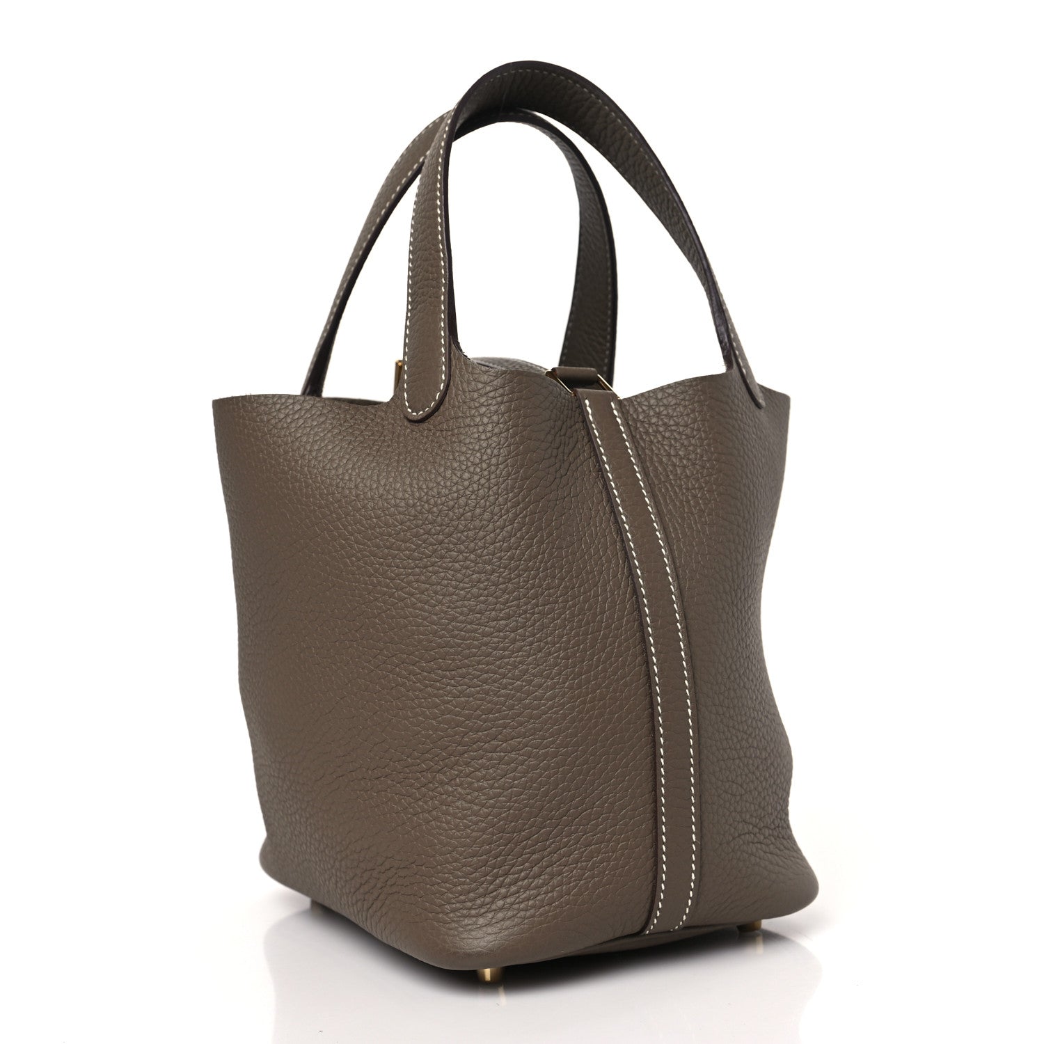 Hermes Taurillon Clemence Picotin Lock 18 PM Etoupe 3 of 12