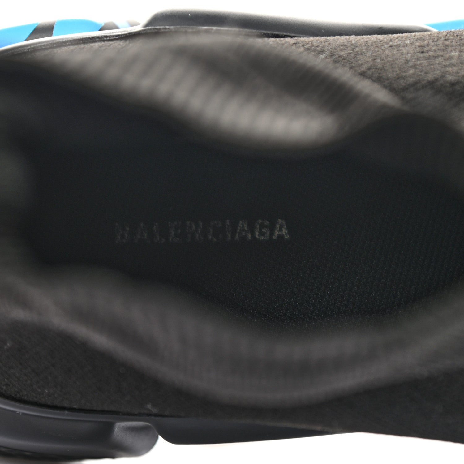 Balenciaga Neoprene Knit Mens Speed Graffiti Sneakers 41 Black Blue 7 of 8