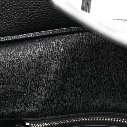Hermes Taurillon Clemence Birkin 35 Black 8 of 13