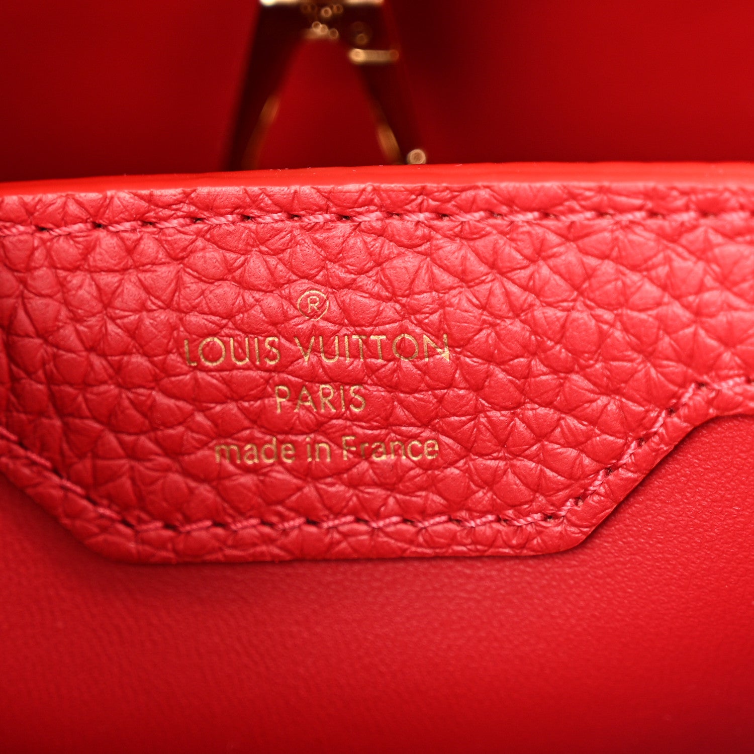 Louis Vuitton Taurillon Capucines BB Scarlet Red 6 of 9