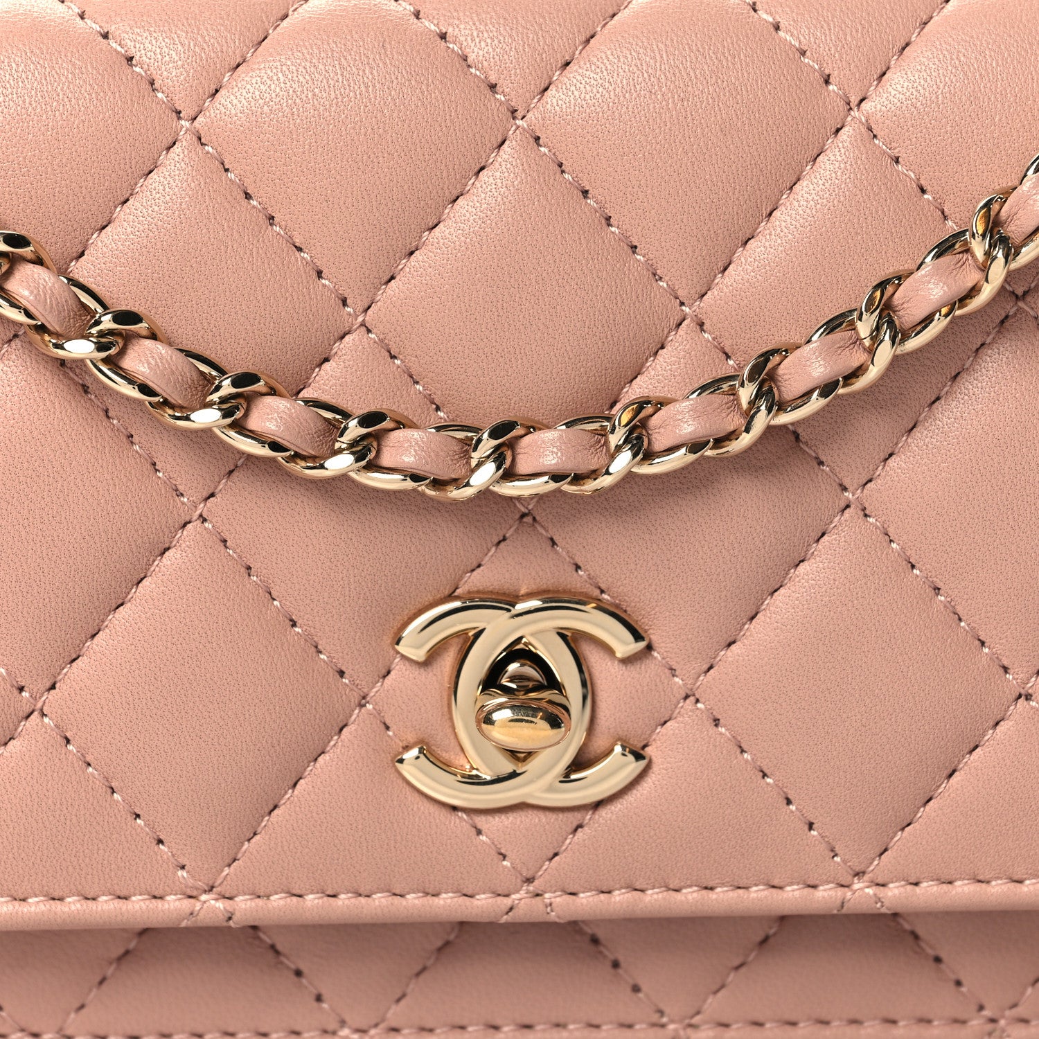 Chanel Lambskin Quilted Fantasy Pearls Evening Flap Pink 9 of 11