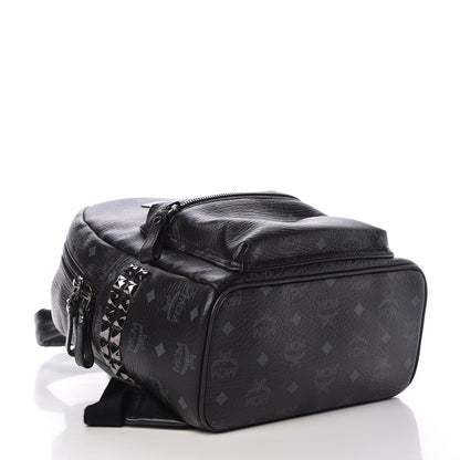 MCM Visetos Small Side Stud Stark Backpack Black 4 of 12