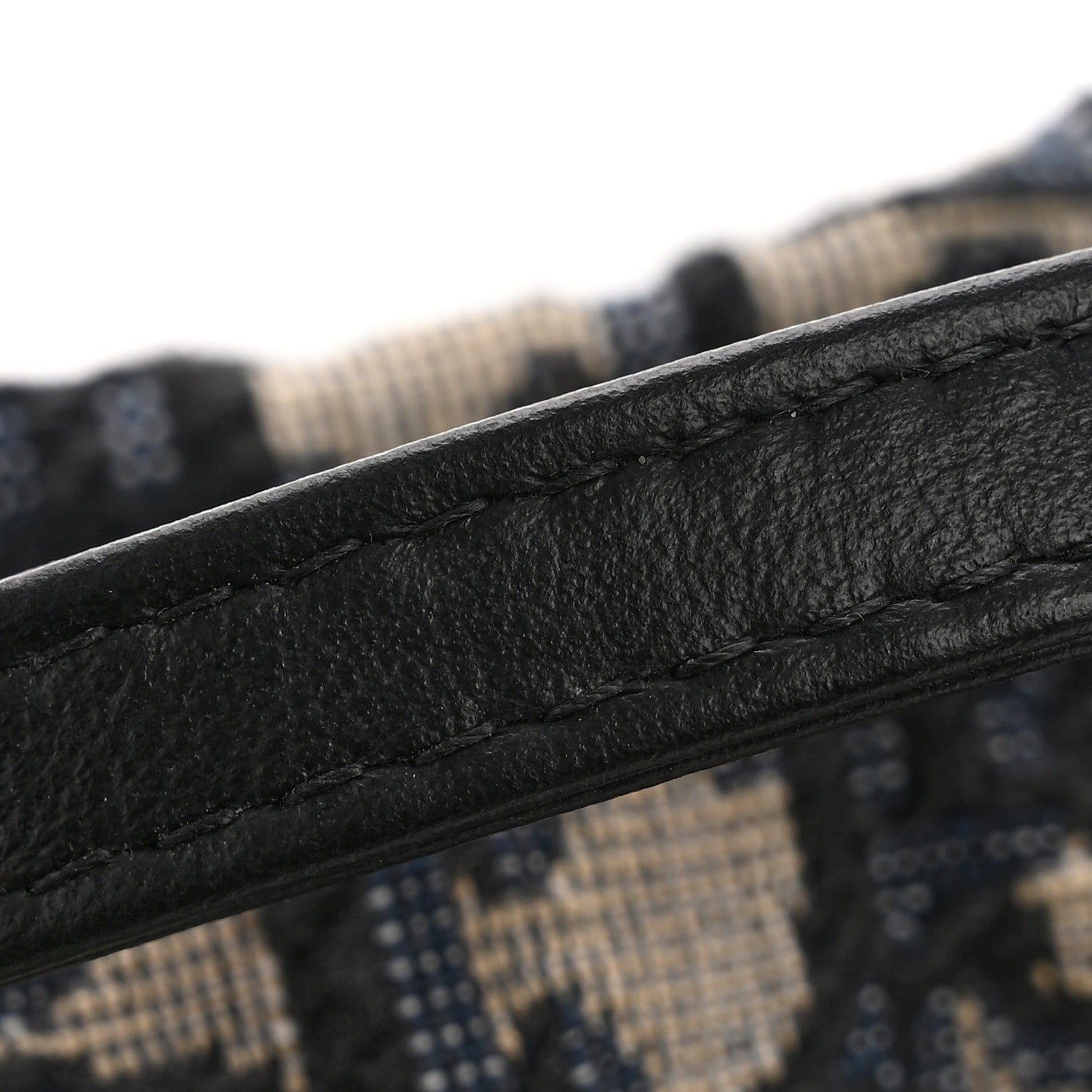 Christian Dior Wicker Oblique Micro Lady D-Joy Bag Natural Black 11 of 12