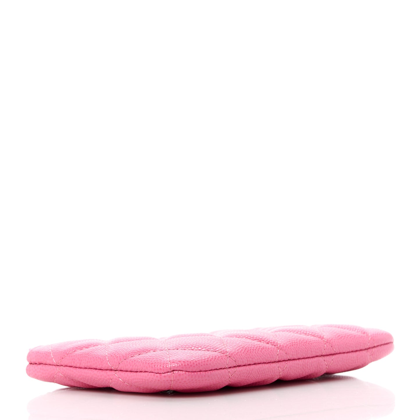 Caviar Quilted Small Cosmetic Case Pink