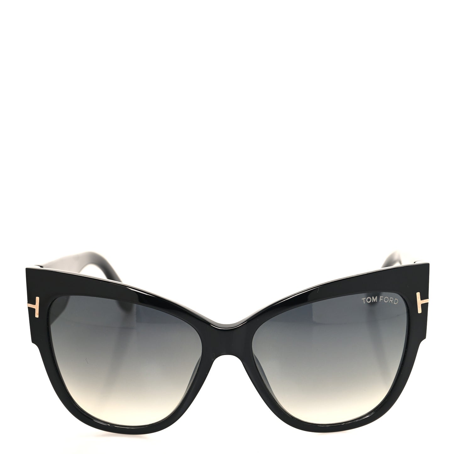 Acetate Anoushka Cat Eye Sunglasses TF371 Black