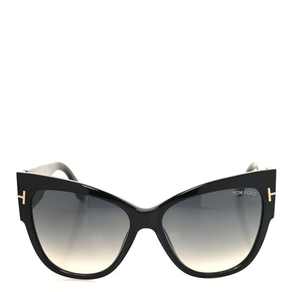 Tom Ford Acetate Anoushka Cat Eye Sunglasses TF371 Black 2 of 8