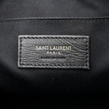 Saint Laurent Calfskin Matelasse Monogram Lou Camera Bag Black 6 of 10