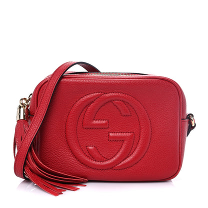 Gucci Pebbled Calfskin Small Soho Disco Bag Tabasco Red 1 of 7