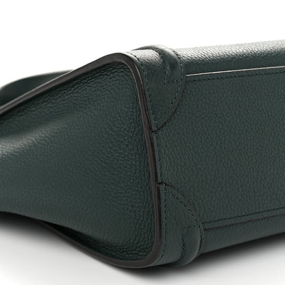 Celine Drummed Calfskin Nano Luggage Amazone 8 of 9
