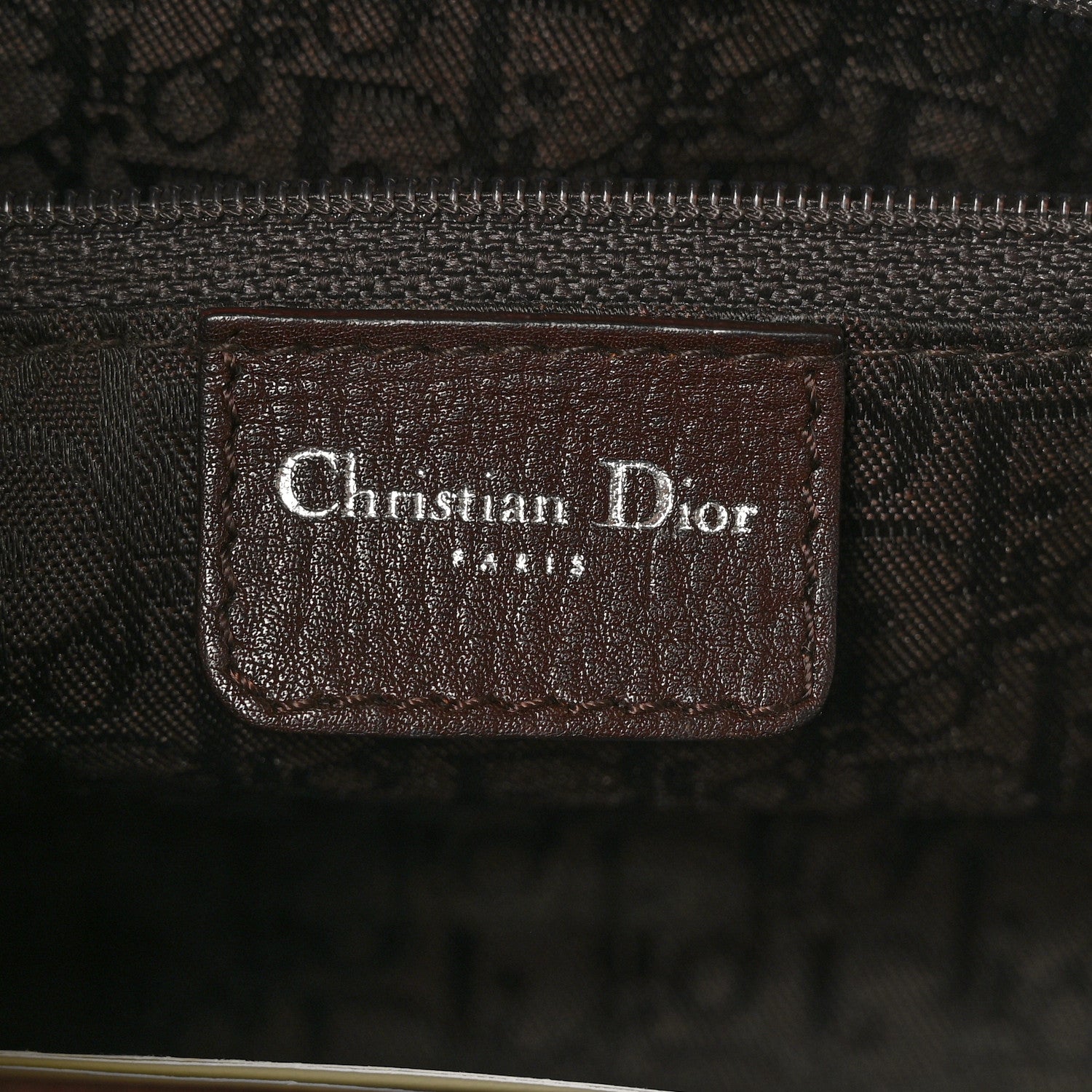 Christian Dior Cannage Stitched East West Lady Dior Brown 6 of 12