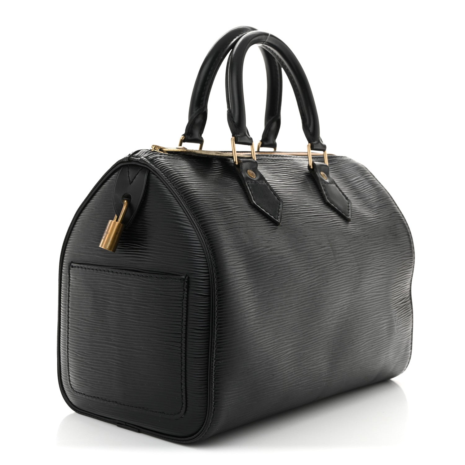 Louis Vuitton Epi Speedy 25 Black 3 of 14